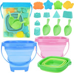 Racpnel collapsible beach buckets set front view