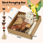 ZooVibe parrot foraging puzzle toy for shredding and beak conditioning