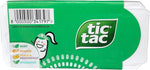 Close up view of individual Tic Tac mini box flip top lid