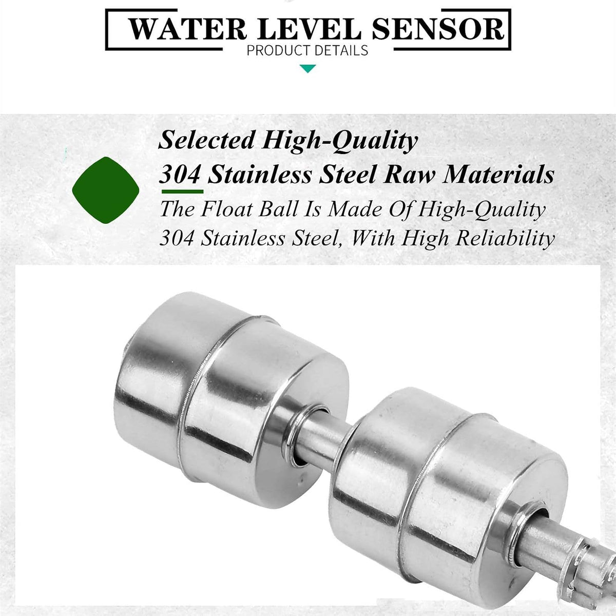 Caredy stainless steel double ball float sensor mechanism