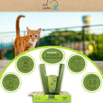 Greenbone bio-based litter bags showing tie-handle design