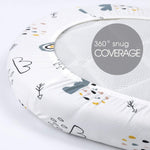 Grssder bassinet sheet set in nursery setting