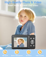 AiTechny digital camera rear view showing 2.4-inch LCD screen