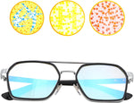 Dioche unisex color perception glasses with protective case