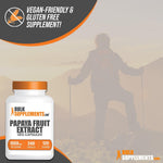 BulkSupplements Carica Papaya capsules packaging