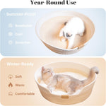 Cheerhome Pets cotton rope cat basket top view