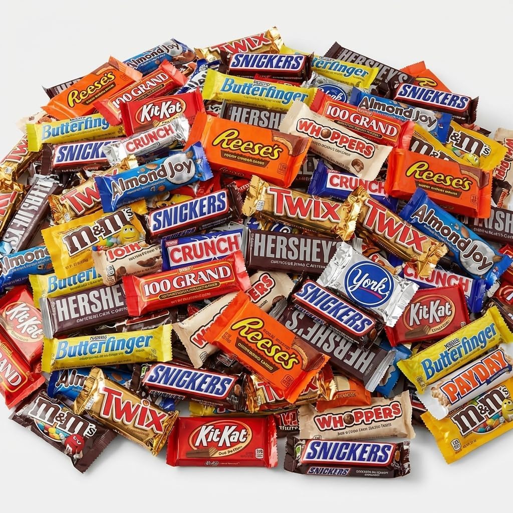 CANDYMAN party size candy assortment highlighting diverse American chocolate options for gifting