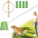 Dog Pooper Scooper, 43" Extendable Pooper Scooper Long Handle with Bag Attachment(120pcs), Portable Poop Scoop for Small Medium Large Dogs, No Touch Avoid Bending Over, Suit for Yard, Park, Wild,City - Image 10