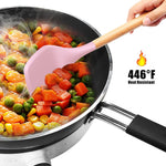 Oannao ergonomic wooden handle cooking tools detail