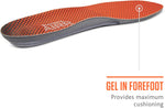 Sof Sole full-length gel insole top cover with COOLMAX fabric texture