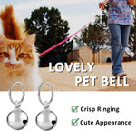 Silver tracking bells for kittens and puppies product shot