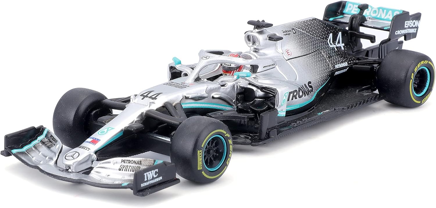 Bburago Mercedes AMG Petronas F1 W10 front view miniature model car