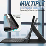 Slim TPU leather protective stand cover and folio exterior texture