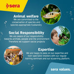 Authentic Sera brand premium pet food container for aquarium invertebrates.