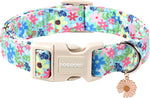 Airtag Cotton Hemp Dog Collar, Heavy-Duty Dog Collar with Airtag Holder Fall Orange Natural Fabric Pet Dog Collars Cute Puppy Necklace for Small Medium Large Dogs - Image 14