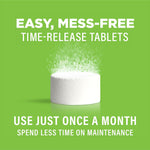Affresh washing machine cleaner tablet close up view