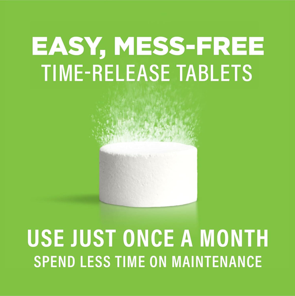 Affresh washing machine cleaner tablet close up view