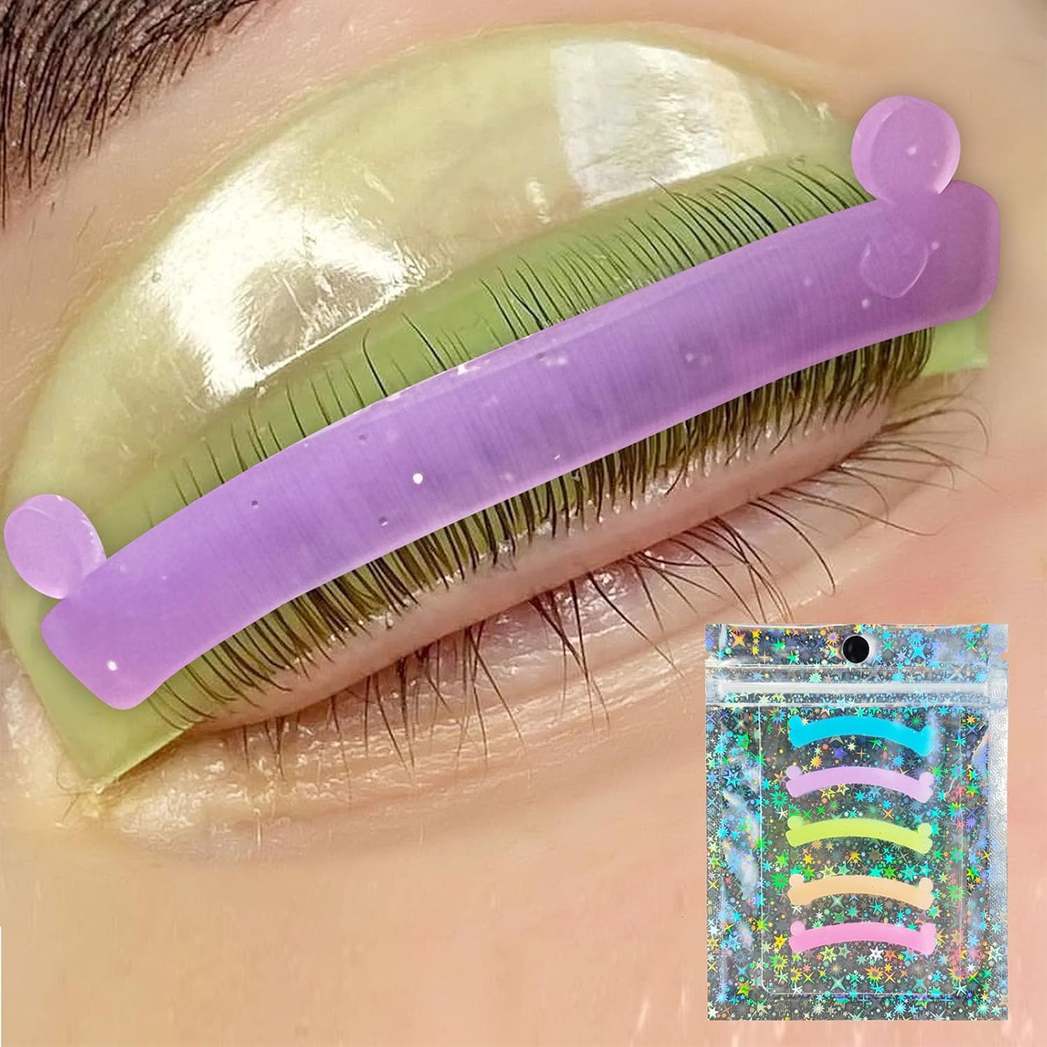 Permania Lash Lift Ribbon 5 piece silicone set front view