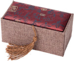 Close-up of natural bamboo pattern details on traditional Chinese wellness balls