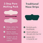 Rael Miracle Clear pore refining nose strip package detailed overview emphasizing Salicylic Acid ingredients.
