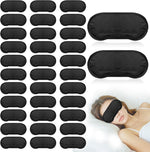Lipetol 40 piece black sleep mask bulk pack front view