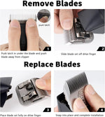 KBDS professional ceramic pet trimmer blade showing full teeth design