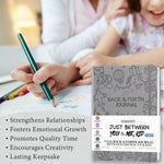 SIMSIMY kid journal open page showing writing prompts