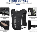 SEMSTY hydration backpack rear view with water bladder
