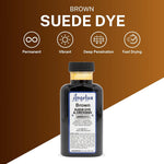 Angelus brown liquid dye bottle with wool dauber applicator