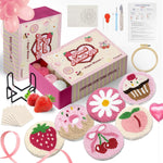 Yuegool punch needle coaster kit front view packaging