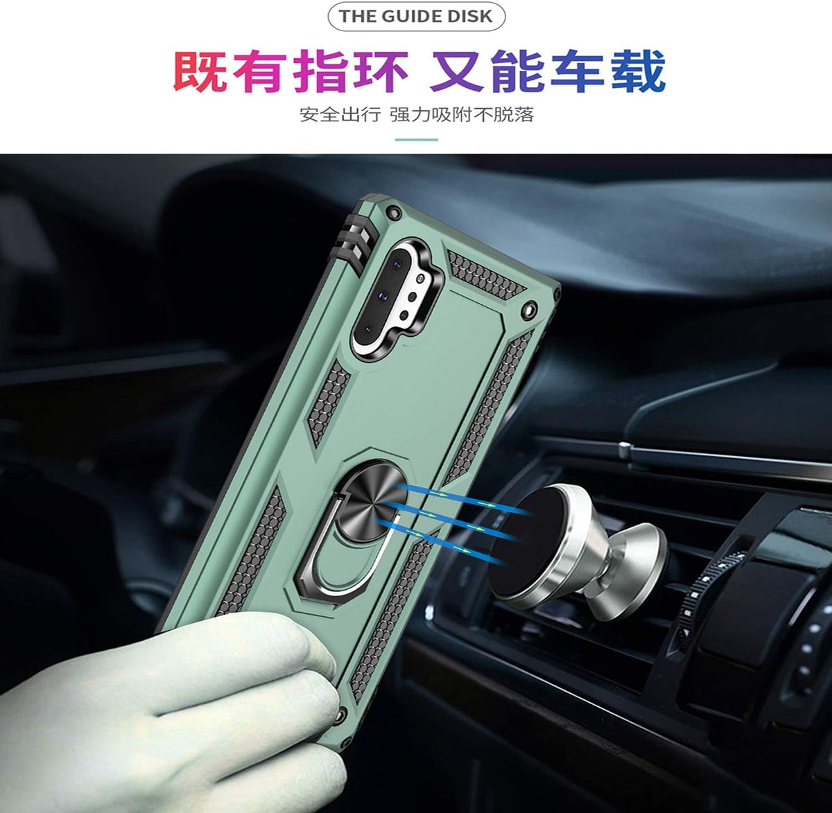 Aovyu Galaxy Note 10 Plus case camera cutout close up