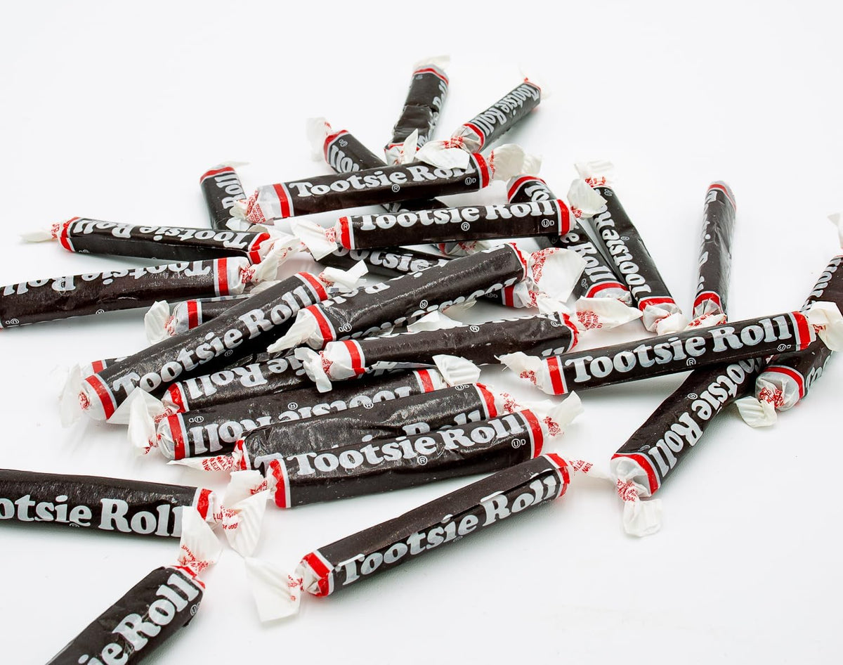 Donty Tonty Juniors Long Taffy Candy unwrapped chewy chocolate texture