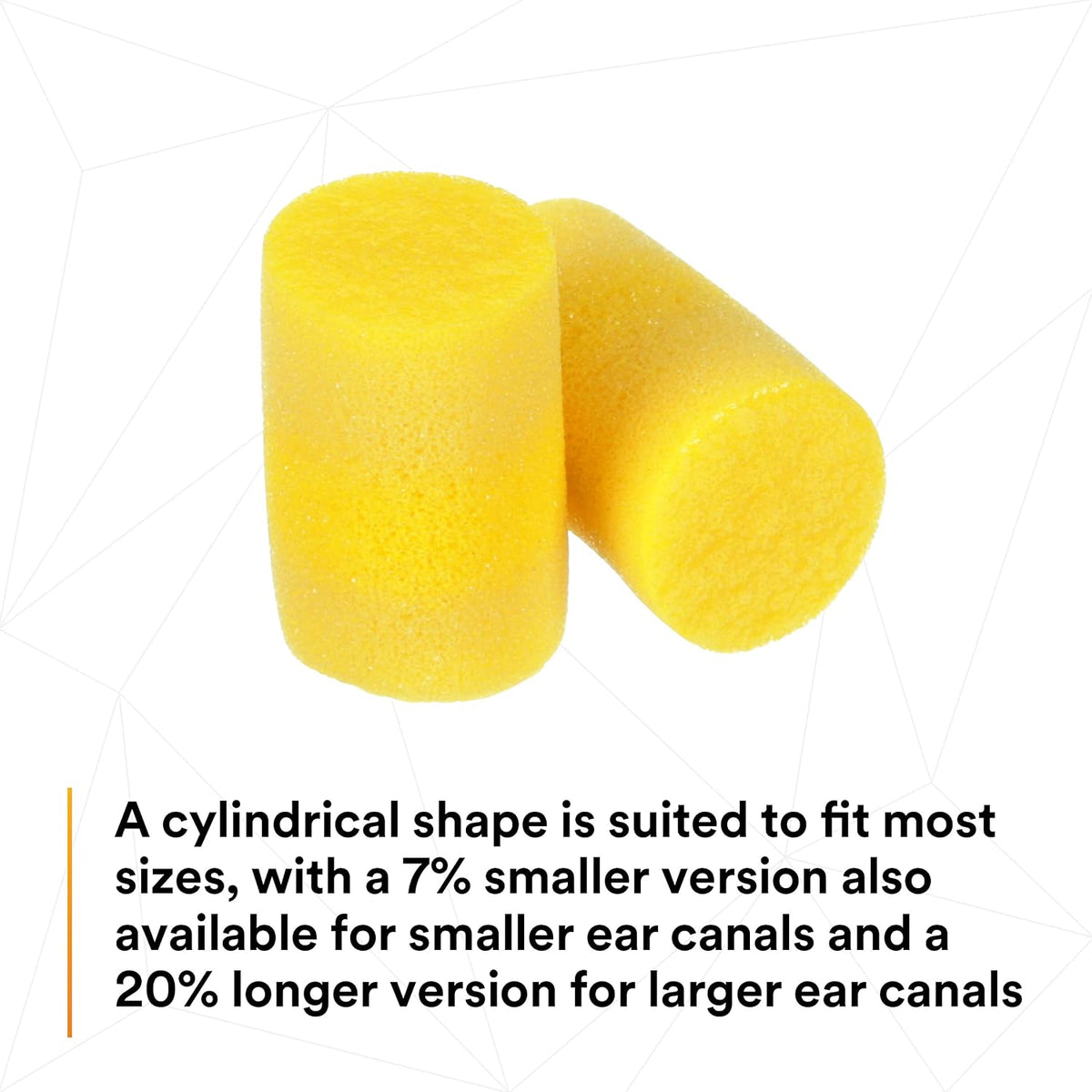 Top view of 3M earplug refill canister packaging