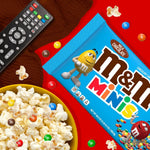 M&M's Minis 3 pound bag placed on a kitchen counter