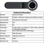 Iboolo DE-4100 dermatoscope side angle showing ergonomic body design