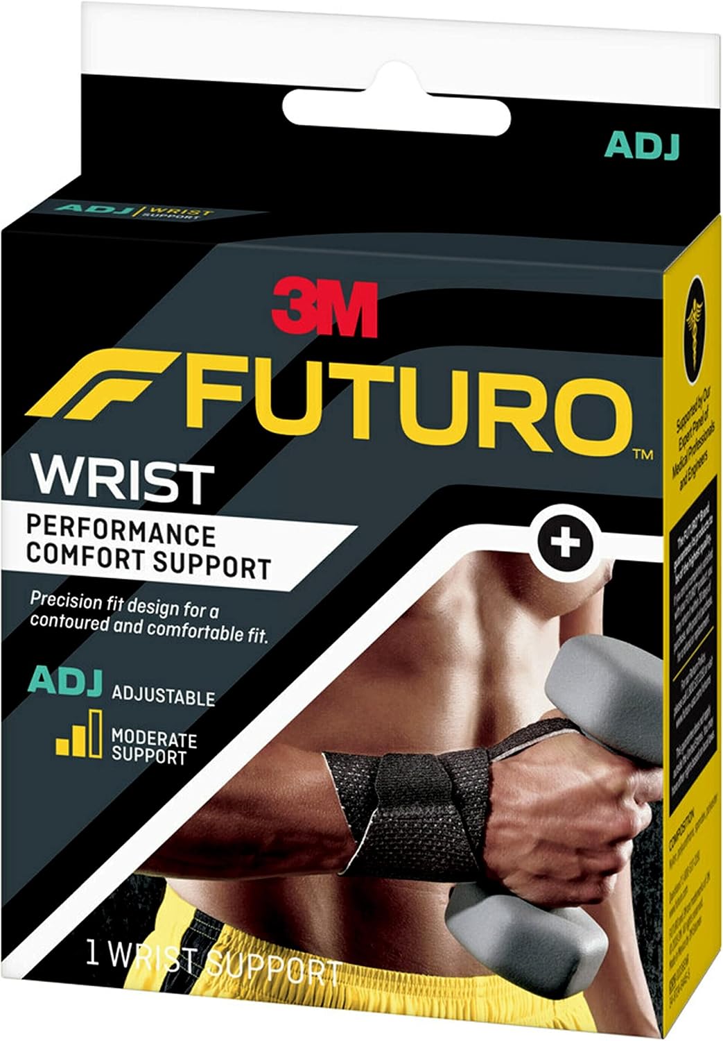 Futuro wrist support showing thumb loop feature