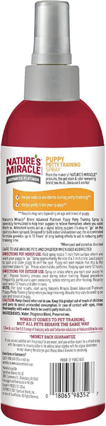 Nature's Miracle dog training aid bottle label details