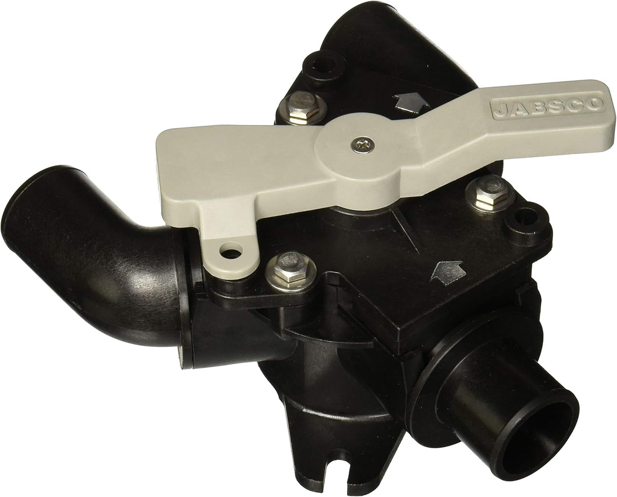 Jabsco marine waste tank y valve front view