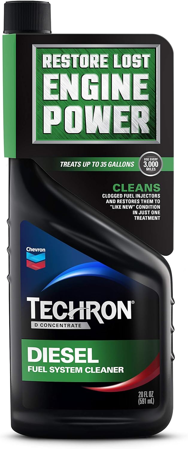 Chevron Techron D Concentrate Diesel Fuel System Cleaner 20 Ounce front view bottle