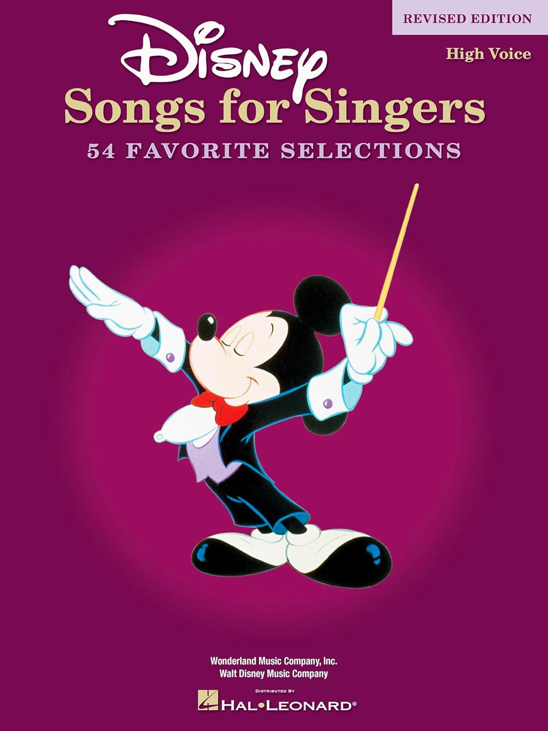 Disney Songs for Singers High Voice | Vocal Sheet Music Book with Piano Accompaniment | 54 Disney Favorites for Solo Performance | Songbook for Auditions, Recitals, and Voice Lessons - Image 1
