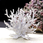 Besimple artificial aquarium coral ornament front view white reef decoration