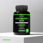 Close up of Dorado Nutrition 1500mg Arachidonic Acid cap and seal