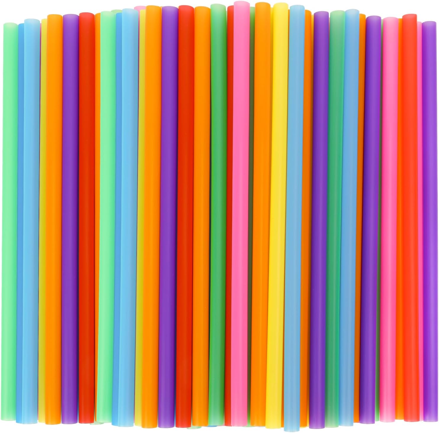 Tomnk 120 Pack Smoothie Straws front view