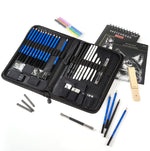 Prina art supply bundle portable travel case closed view