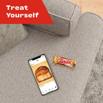 Twix authentic American confectionery chocolate bag top angle
