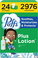 Puffs Facial Tissues Plus Lotion, 1 Family Rectangle Box, 124 Facial Tissues per Box, Allergies and Colds (Packaging May Vary) - Image 11
