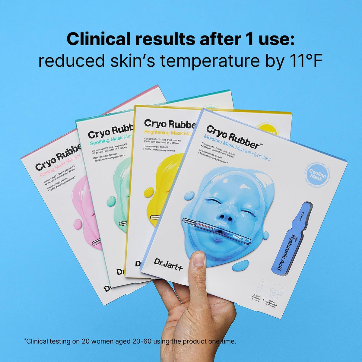 Korean beauty face mask application instructions on box