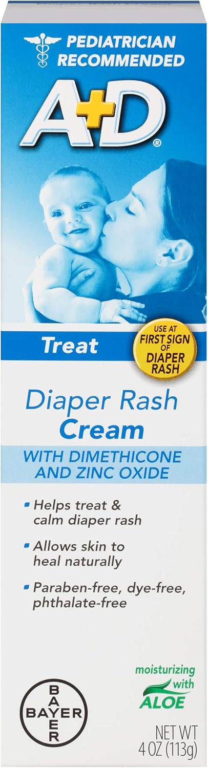 A & D CREAM DIAPER RASH W/ALOE Size: 4 OZ - Image 1
