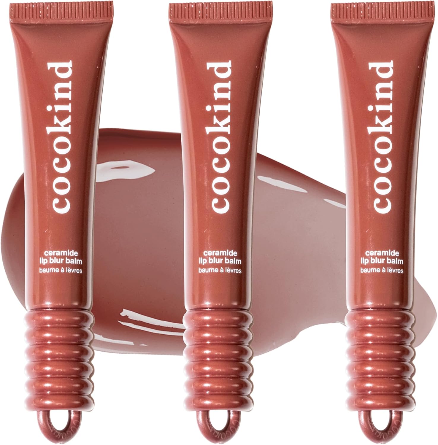 Cocokind Ceramide Lip Blur Balm Be You 3 pack front view