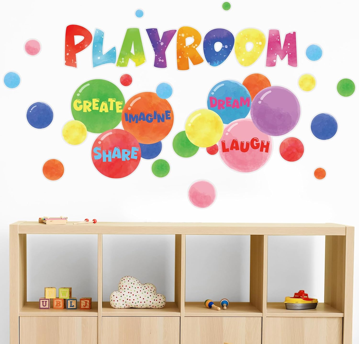 Cinrobiye inspirational quotes wall decals front view for kids room decor